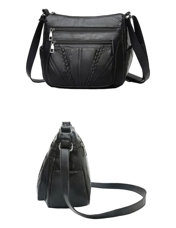 Bolsa Crossbody Pink Brule De Cuero Para Mujer image number null