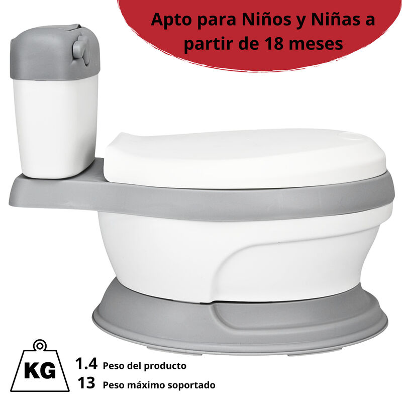 Baño Entrenador para Niños con Asiento Acolchad... image number null