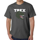 Camiseta Word Art Para Hombre - Cabeza de T-Rex - Gris