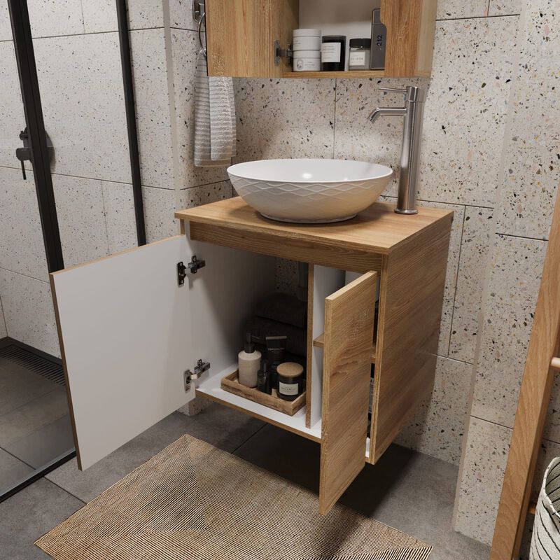 Lavamanos Elevado Guali ,Mueble flotante para b... image number null