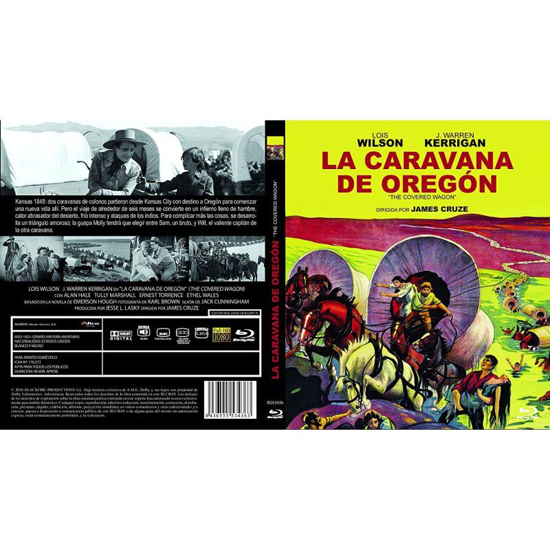 La Caravana De Oreg&oacute;n 1923 The Covered Wagon Bd... image number null