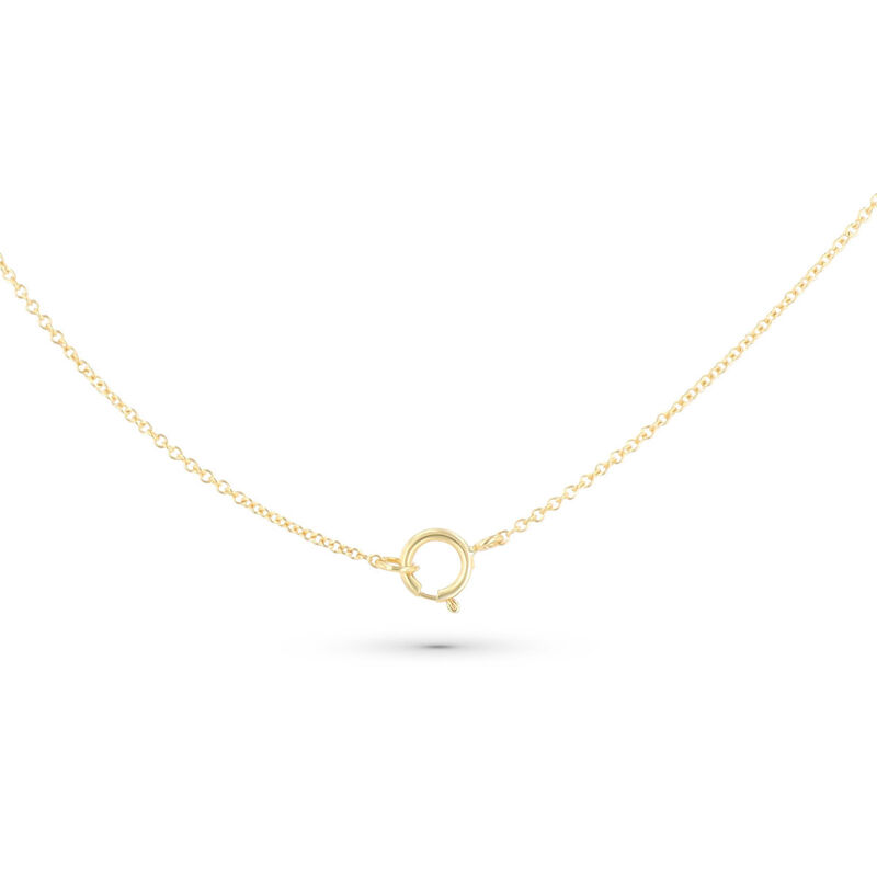 Gargantilla  De Oro Amarillo 14K Con 4Pts De Di... image number null