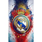 Cuadro Decorativo F&uacute;tbol 90x122cm Escudo Real Madrid