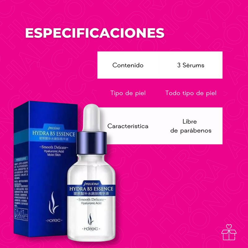 Set de 3 S&eacute;rum de &Aacute;cido Hialur&oacute;nico Puro con Co... image number null