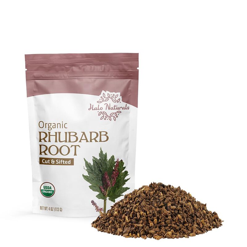 Ra&iacute;z De Ruibarbo Halo Naturals 113 g Org&aacute;nico U... image number null
