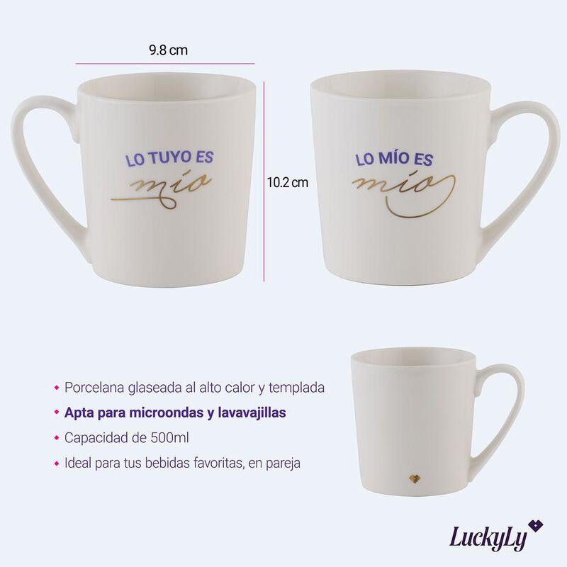 Set De Tazas Grandes Para Café, Regalos Mujer H... image number null