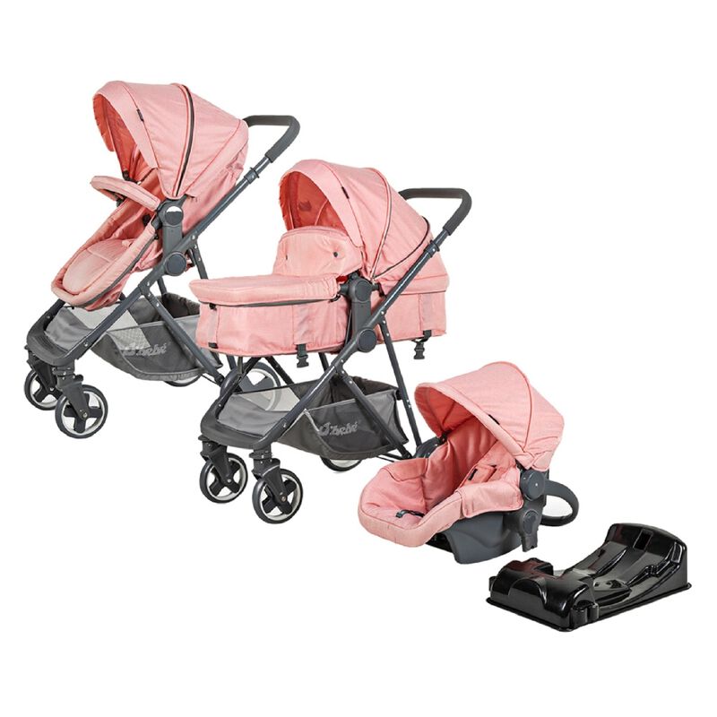 Carriola D'Bebé Travel System Prince Rosa END image number null
