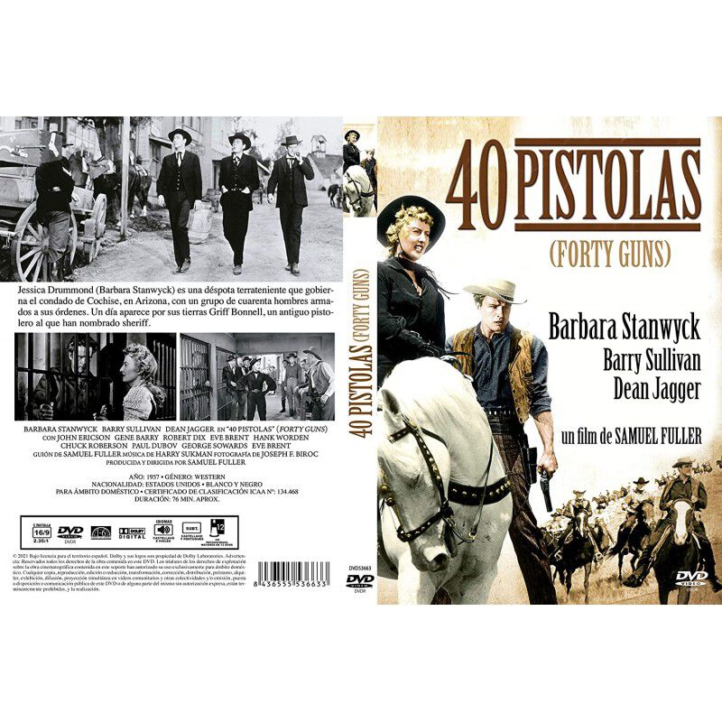 40 Pistolas Dvdr 1957 Forty Guns [dvd] image number null