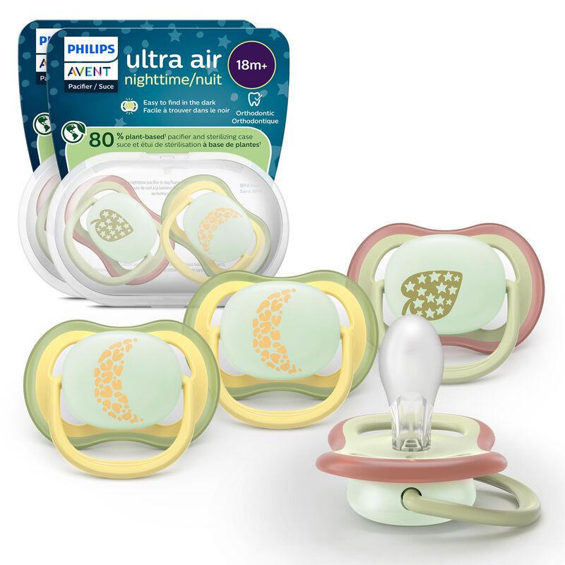 Chupete Philips Avent Ultra Air Nocturno 18m+ B... image number null