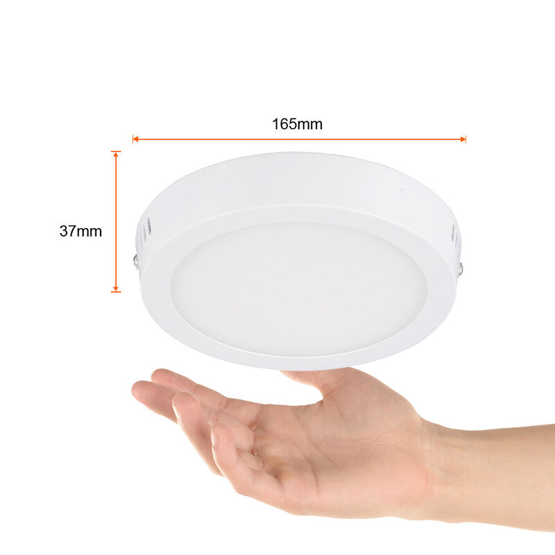 Lampara Sobreponer Techo Blanco 12w Luz D&iacute;a 12p... image number null