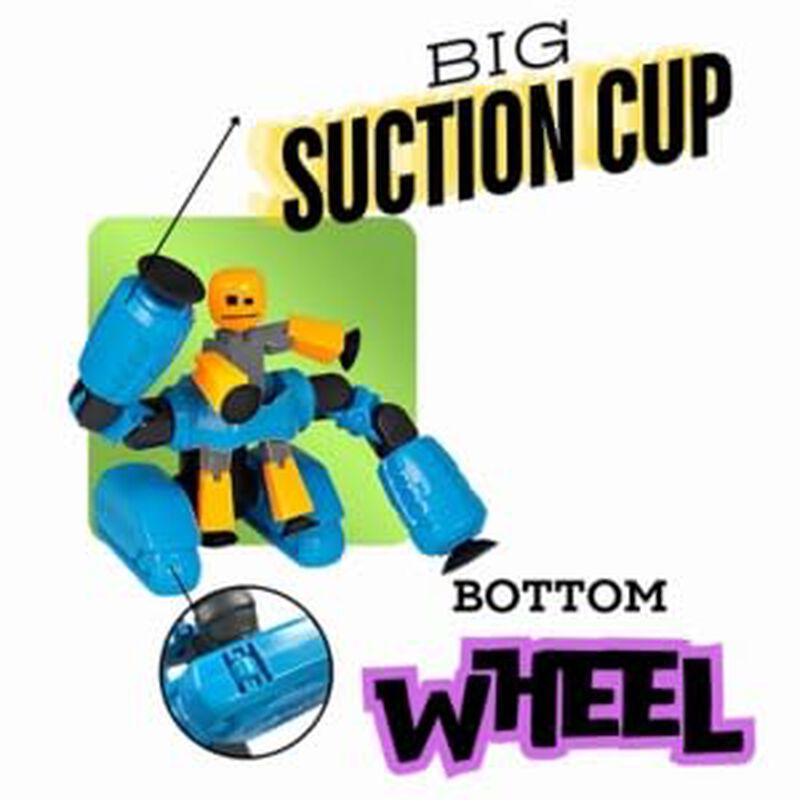 Figuras De Acci&oacute;n Zing Stikbot Megabots Blue Av... image number null