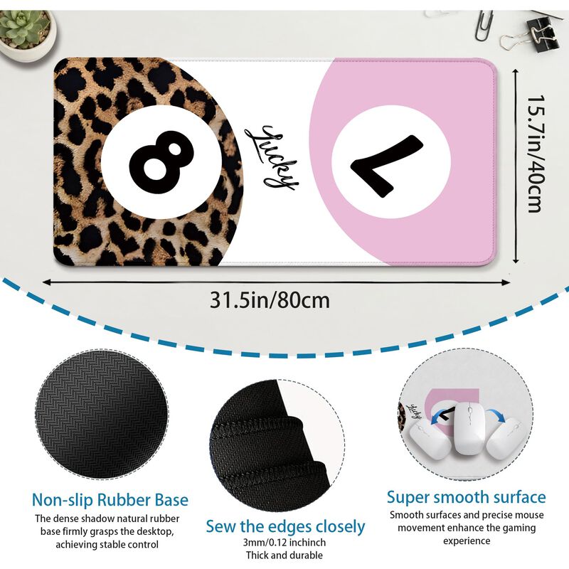 Alfombrilla Topxmai 80x40 cm Y2k Lucky 8 Ball L... image number null