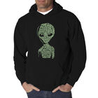 Sudadera Con Capucha Word Art Para Hombre - Alien&iacute;gena - Negro