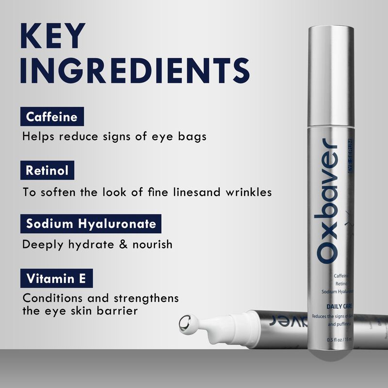 Suero Para Ojos Oxbraver 15 ml con Rodillo de C... image number null