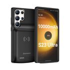 Funda Carregadora Inal&aacute;mbrica Newdery 10000mAh para Galaxy S23 Ultra Negra
