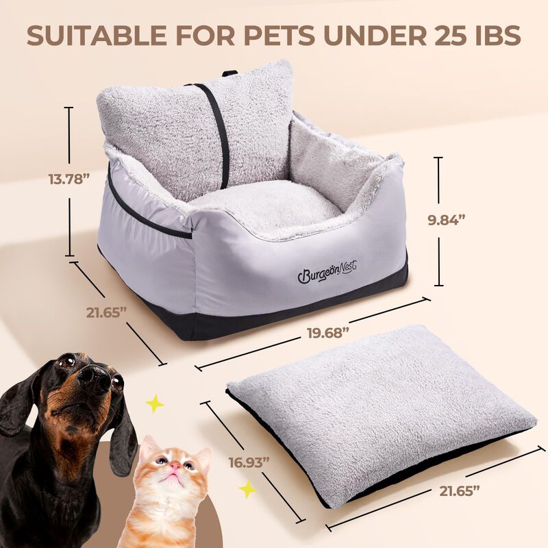 Burgeonnest Asiento De Coche Para Perros Y Gato... image number null