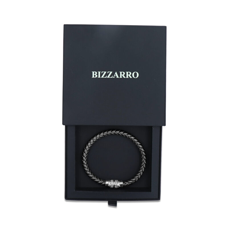 Pulsera De Acero Y Piel Para Caballero image number null