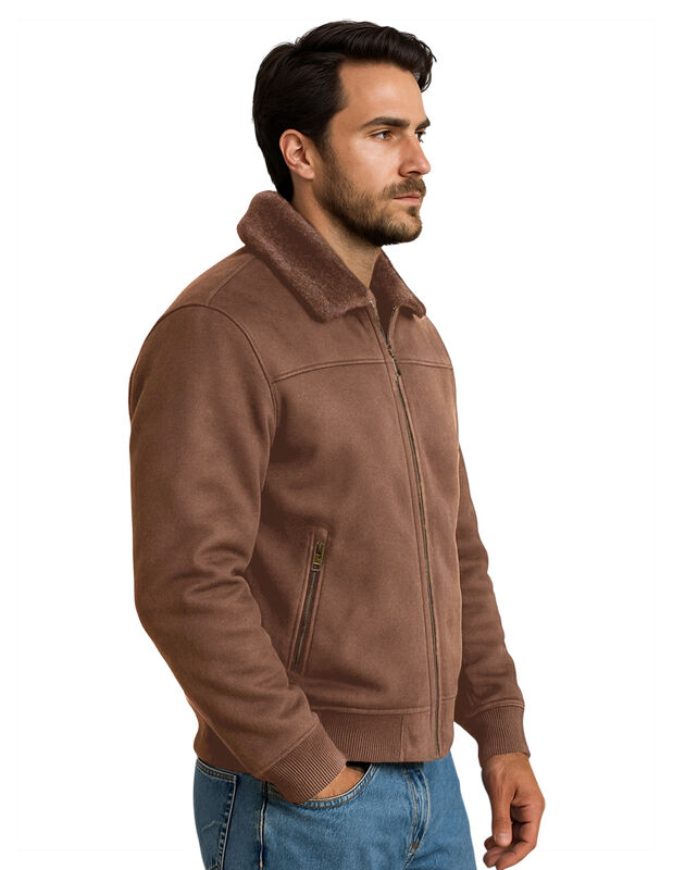Chamarra Chaqueta Hombre Gamuza Afelpada Vintag... image number null