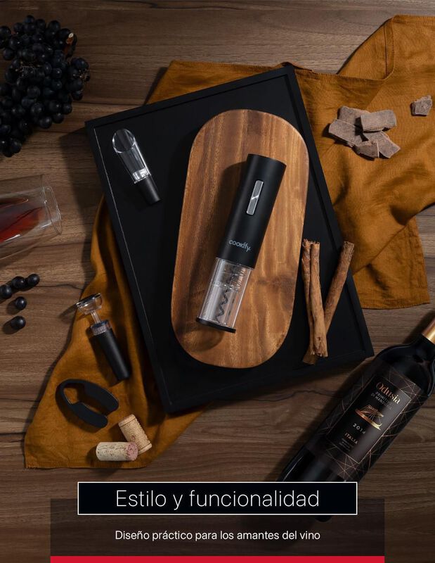 Sacacorchos eléctrico Cookify de acero inoxidab... image number null