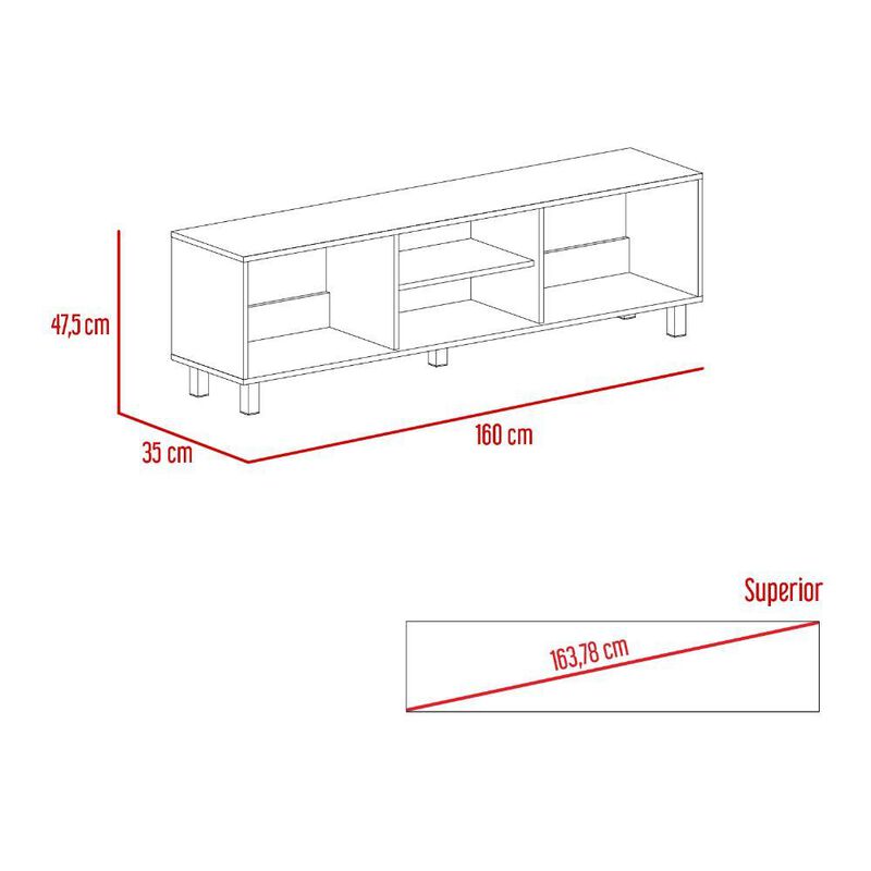 Mesa Para Tv Tunez, Capacidad Para TV Hasta 70"... image number null