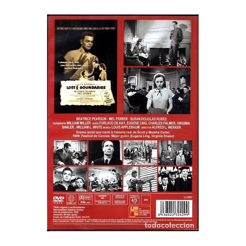 El Color De La Sangre Dvd 1949 Lost Boundaries image number null