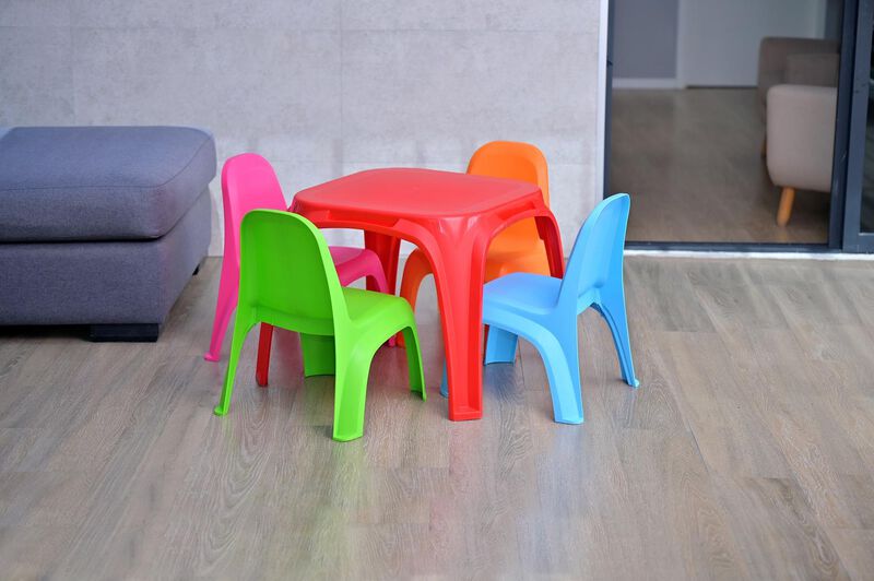 Sillas Y Mesa Infantil 5 Piezas Para Actividade... image number null
