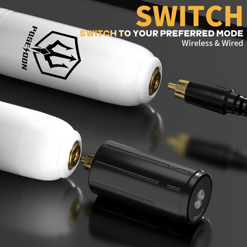 Kit De M&aacute;quina De Tatuaje Poseidon Wireless Rot... image number null