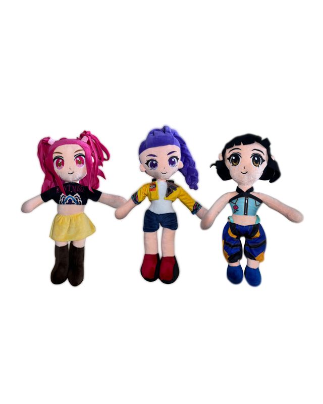 Peluches Mira, Rumi y Zoe Kpop Demon Hunters Ma... image number null