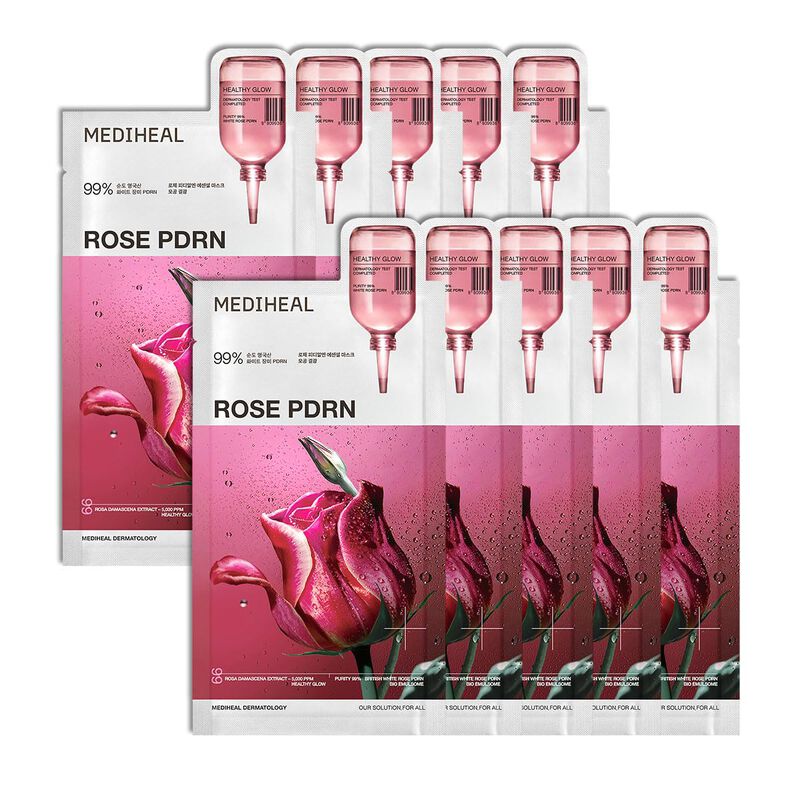 Mascarilla Facial Mediheal Pdrn Rose 10 Piezas image number null