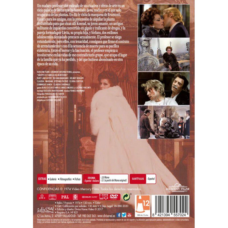 Confidencias [DVD] (1974) Gruppo di famiglia in... image number null