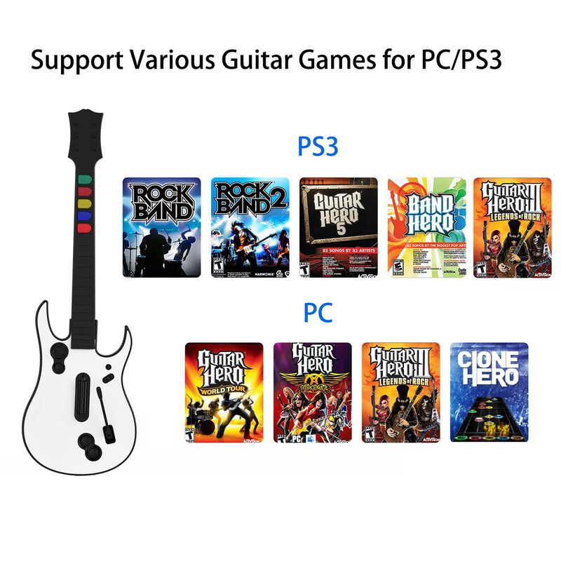Ordenador Pc/ps3 Inal&aacute;mbrico Guitar Hero Guitar... image number null