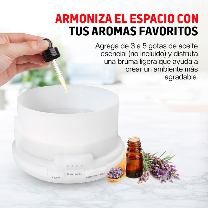 Humidificador Difusor de Aceites Esenciales 500... image number null