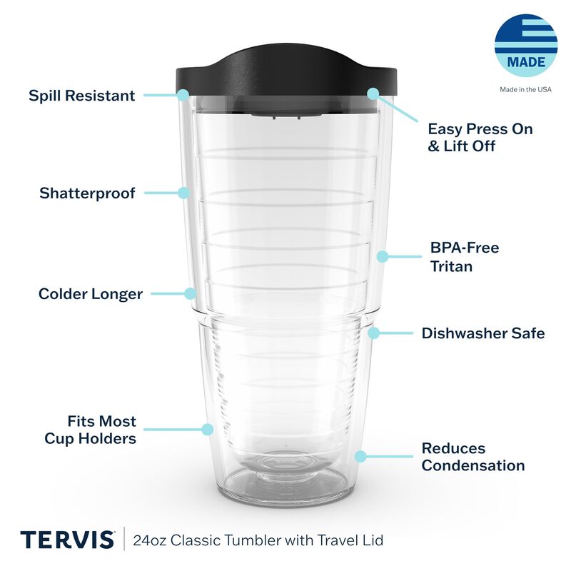 Vaso Tervis De 680 ml Con Tapa Amarilla, Fabric... image number null