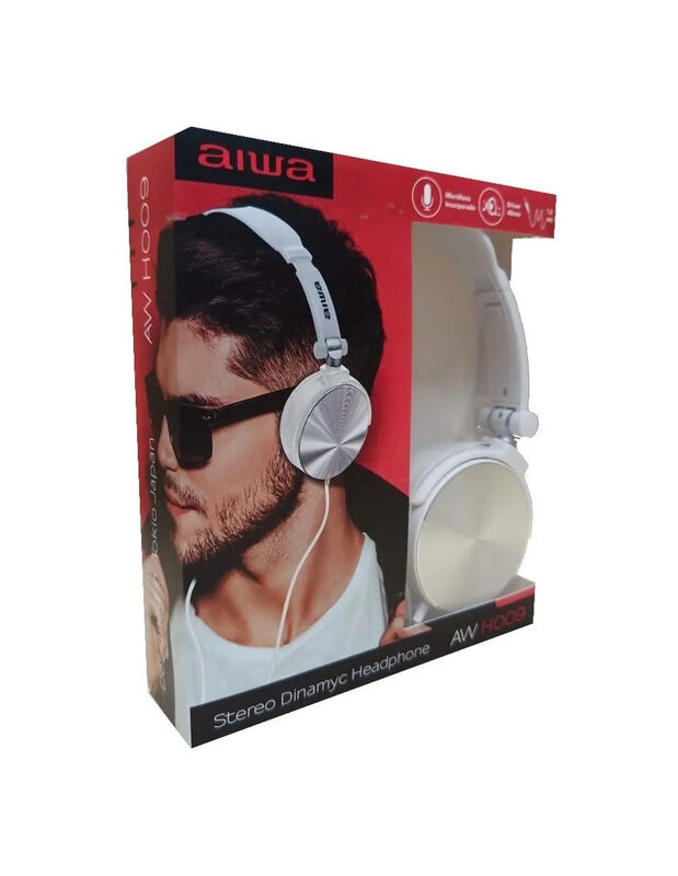 Audifonos Alambricos Aiwa Awh009 Blanco image number null