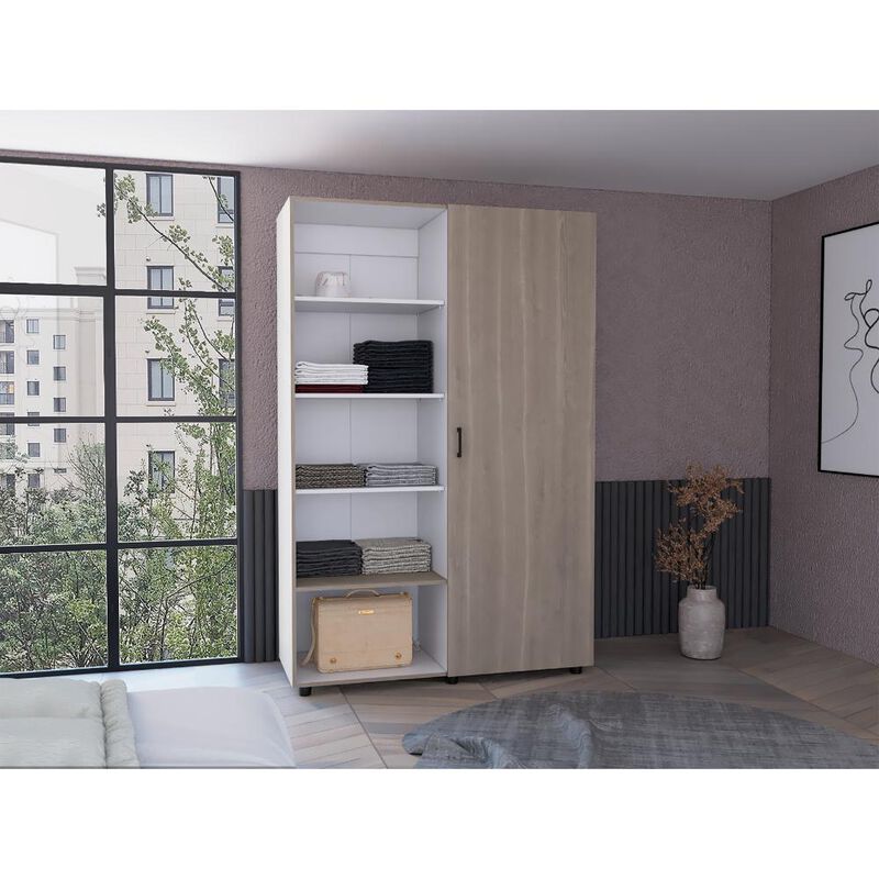 Closet Eco Bardolino y Blanco Virtual Muebles image number null