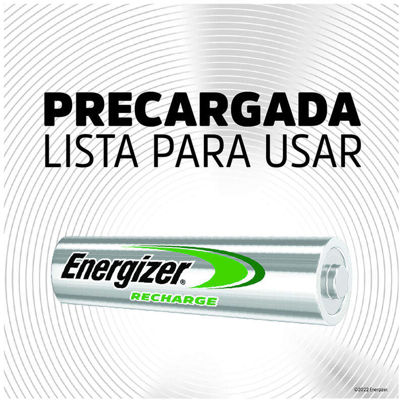 Cargador Pilas Bater&iacute;as Energizer + 4 Pilas AA ... image number null