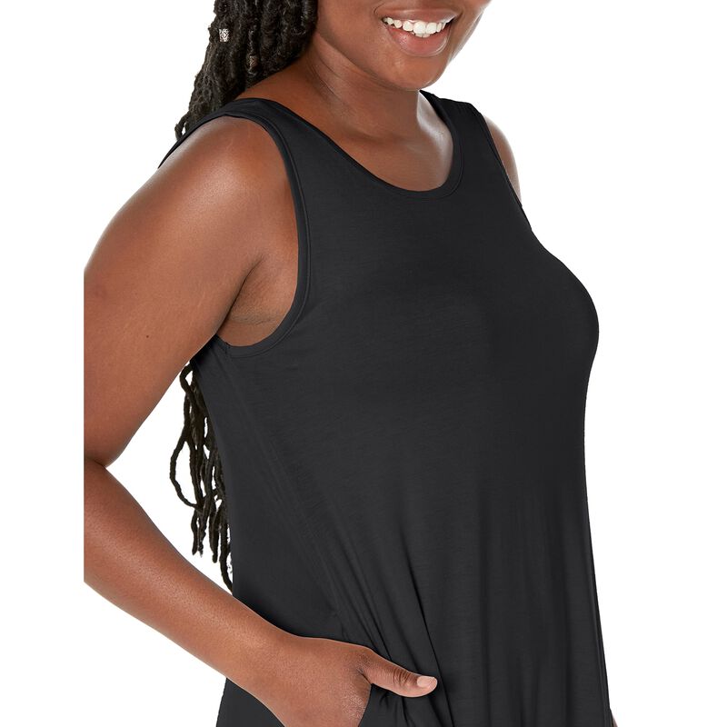 Vestido Haomeili Swing Negro XXXL Casual Verano image number null