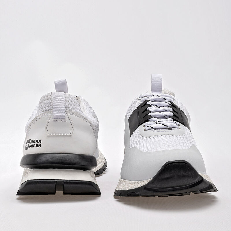 Mora Urban Tenis urbano para hombre blanco negr... image number null