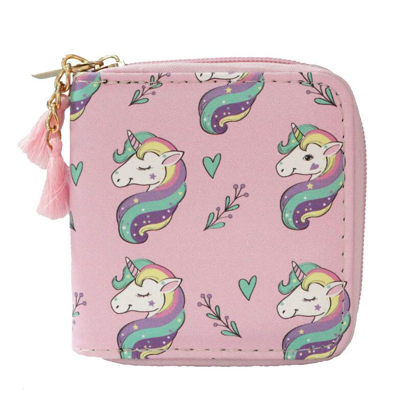 Billetera Corta Mayebridge Unicornio Rosa Y Ado... image number null