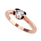 Anillo de Compromiso de 14K con Diamante de Laboratorio 0.20 CT F VS1 Talla 10.5 ORO ROSA 14K&ndash; / FJ836-20-14R-LG-105