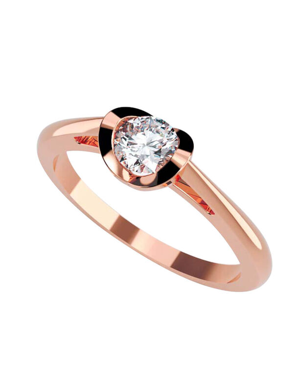 Anillo de Compromiso de 14K con Diamante de Lab... image number null