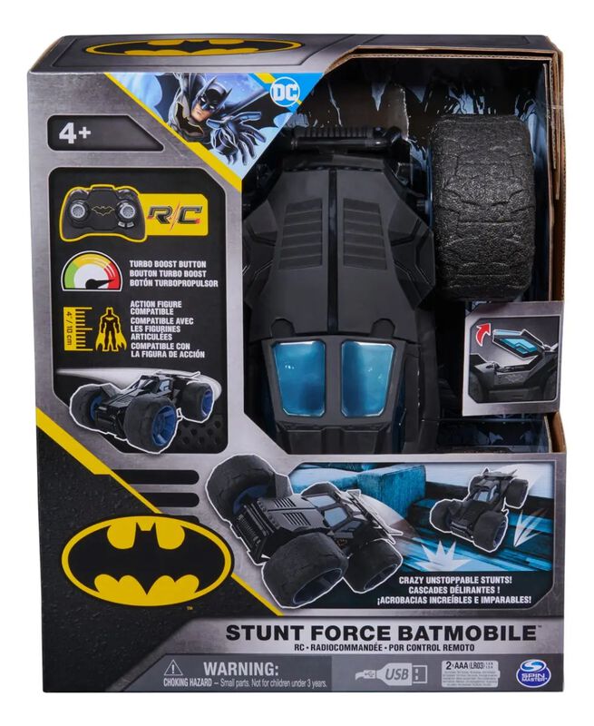 Dc Comics Batman Stunt Force Batim&oacute;vil De Contr... image number null