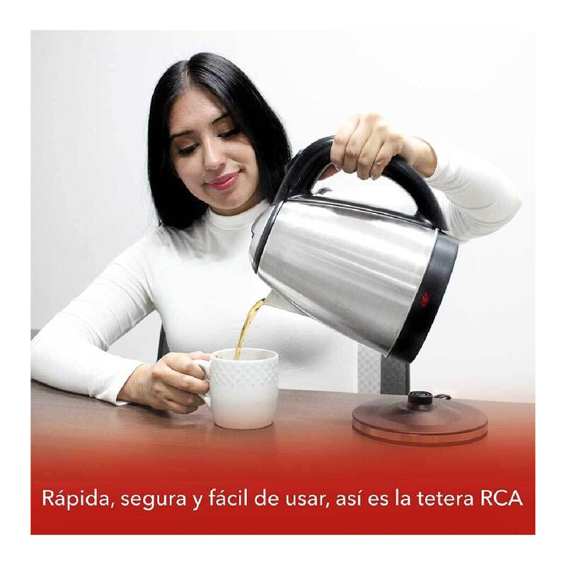Tetera Eléctrica Negra con Apagado Automático y... image number null