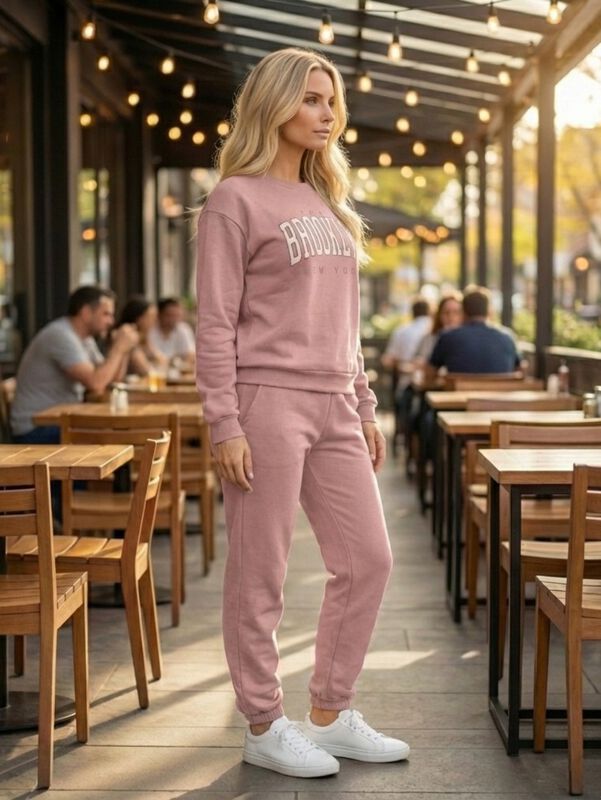 Set Mujer Sudadera Estampada y Pants CONJ-087 C... image number null