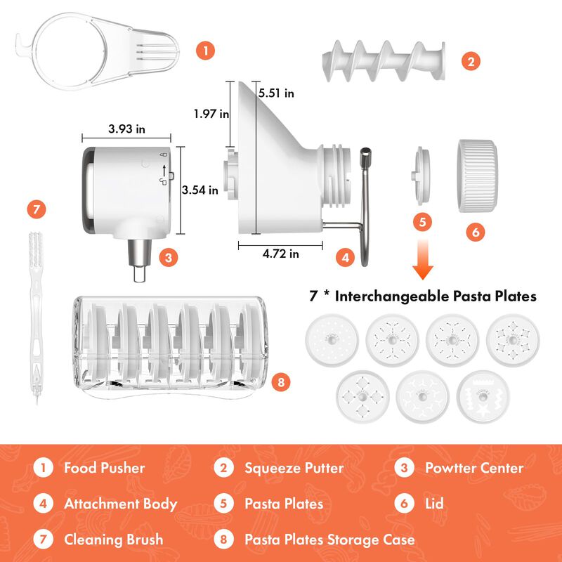 Accesorio Para Hacer Pasta Cofun Con 7 Placas P... image number null