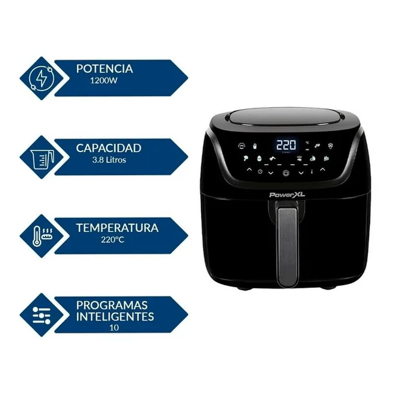 Freidora De Aire Powerxl Mod. AF-E4001-LA 3.8L image number null