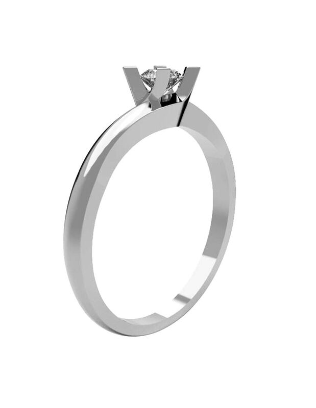 Anillo de Compromiso de 14K con Diamante de Lab... image number null