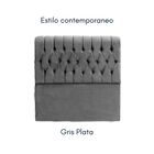 Cabecera Melfi Matrimonial Gris Plata