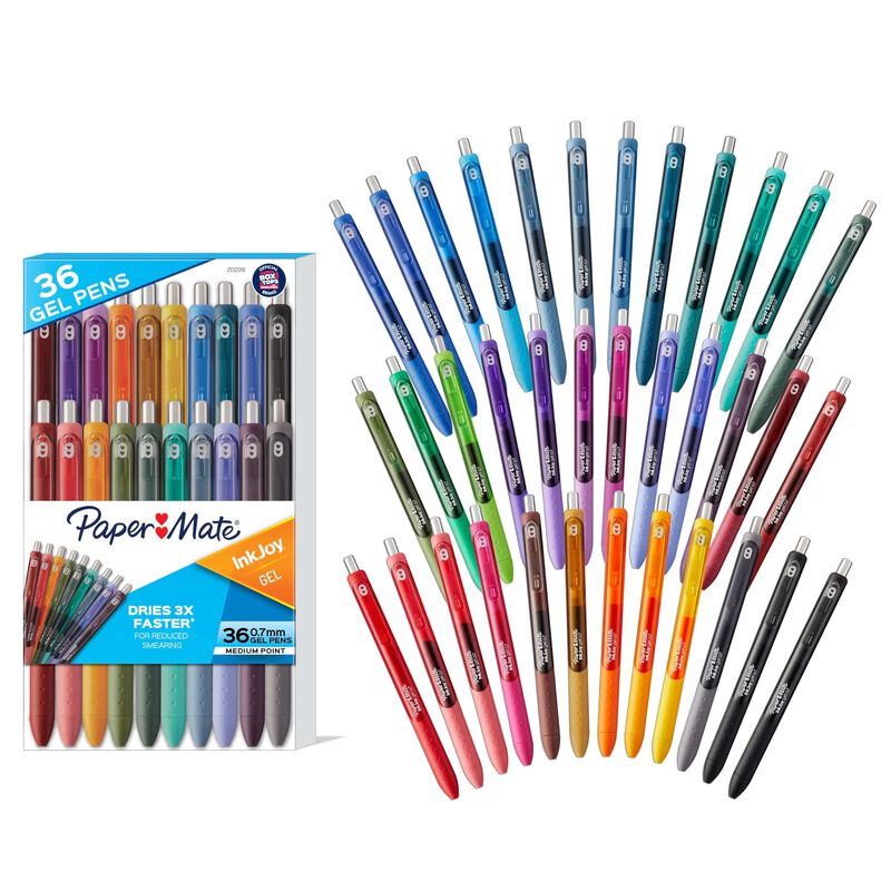Bol&iacute;grafos De Gel Paper Mate Inkjoy De Punta Me... image number null