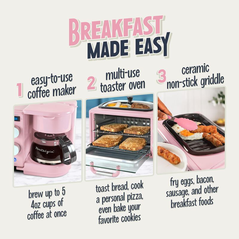 Breakfast Station Nostalgia 3 En 1, Estilo Retr... image number null